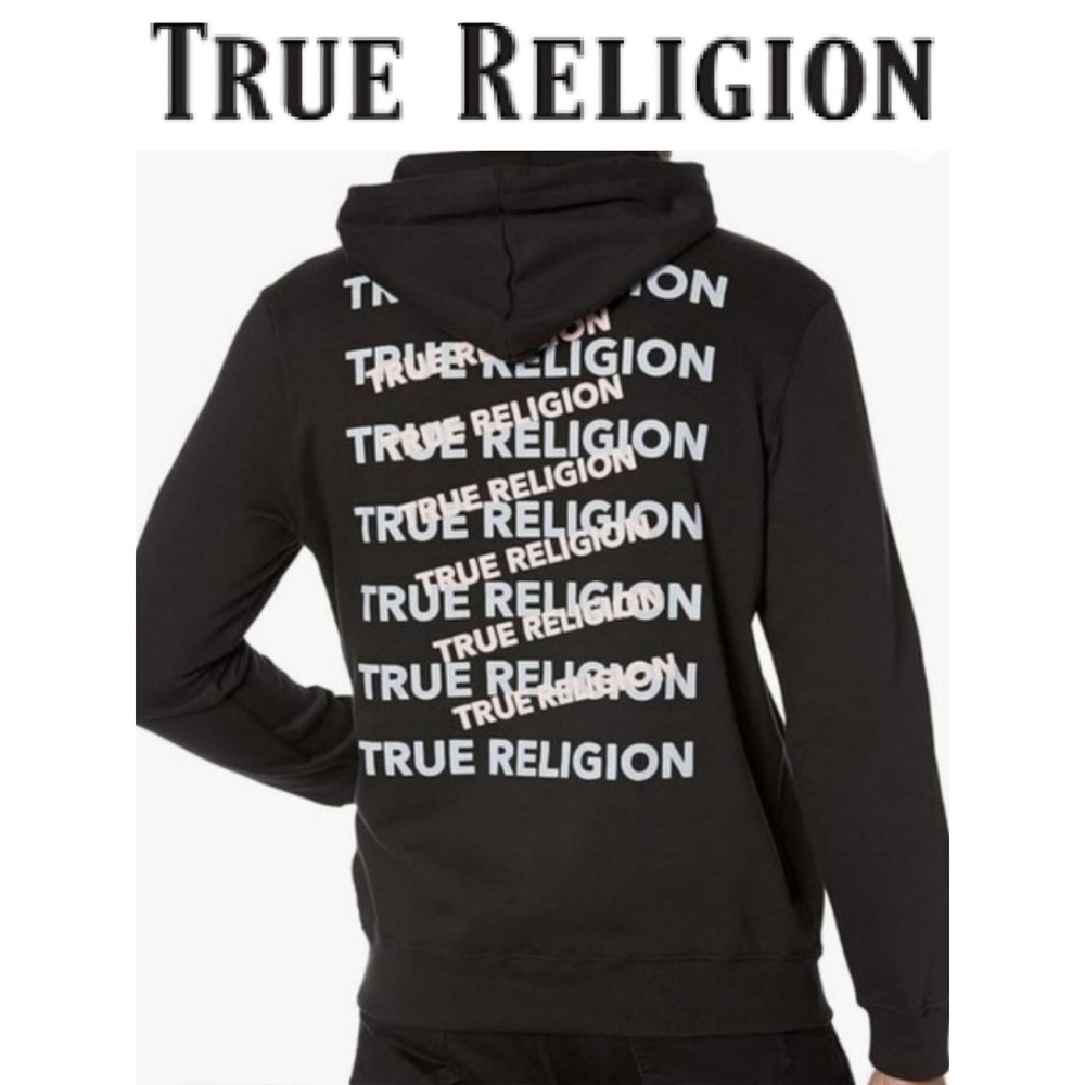 True Religion TR Repeat Pullover Hoodie